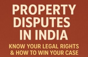 🏠 Property Disputes in India: Know Your Legal Rights & How to Win Your Case