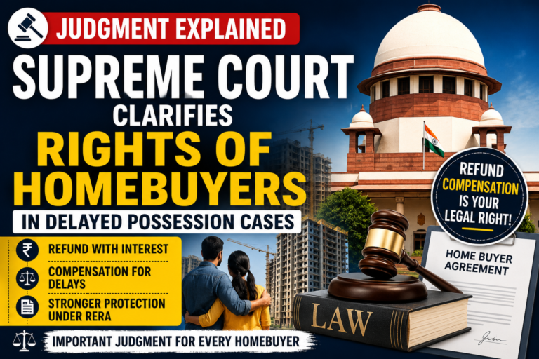 Supreme Court Strengthens Rights of Homebuyers Under RERA